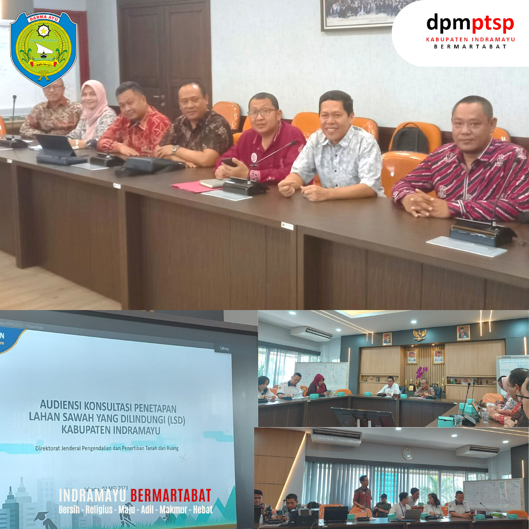 Konsultasi Penyelesaian Lahan Sawah yang Dilindungi terhadap Rencana Pemanfaatan Ruang RTRW Kabupaten Indramayu.